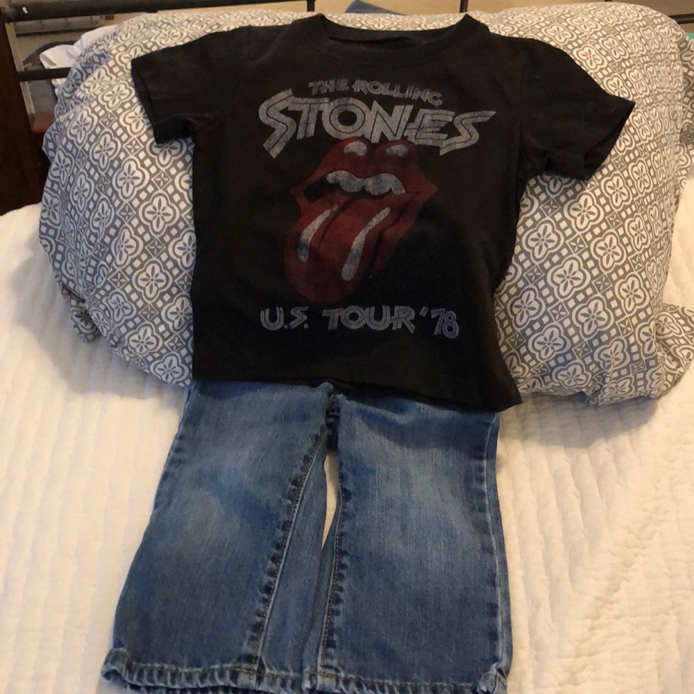 Rolling Stones T-Shirt and Gap Jeans